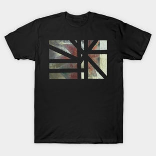 View of Weathered Abstract Christmas flower T-Shirt